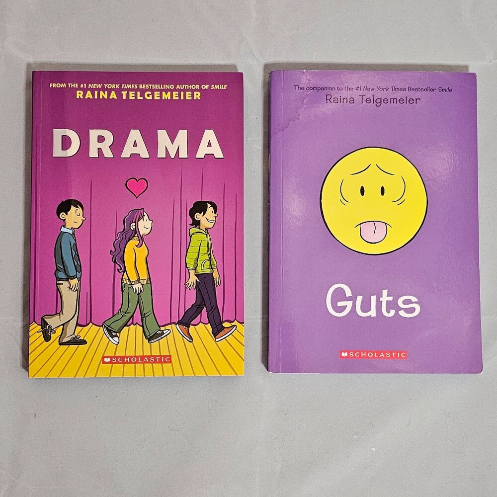 Graphic Novels by Rana Telgemeier - GUTS and Drama - EUC